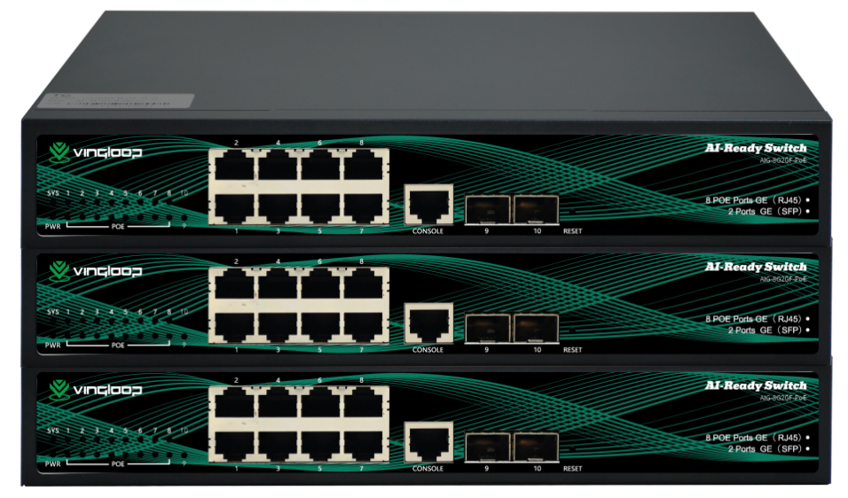 Vingloop AIG-8G2GF-PoE — AV Network Switch รูปที่ 2