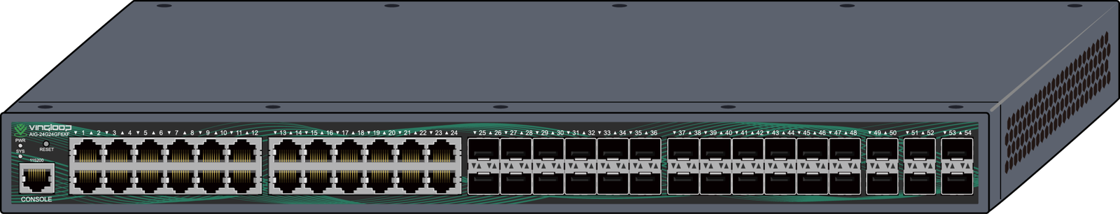 Vingloop AIG-24G24GF6XF — AV Network Switch รูปที่ 2